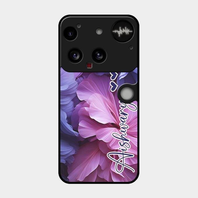 Perfect Customized Floral Glossy Metal Case Cover For Nothing Phone 3 5G