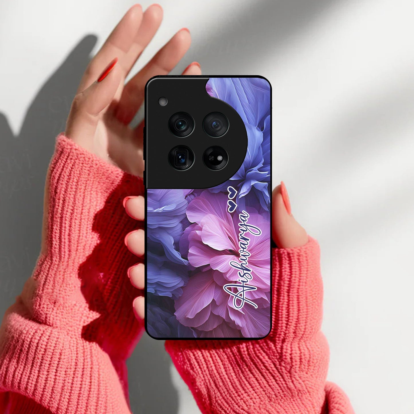 Perfect Customized Floral Glossy Metal Case Cover For OnePlus