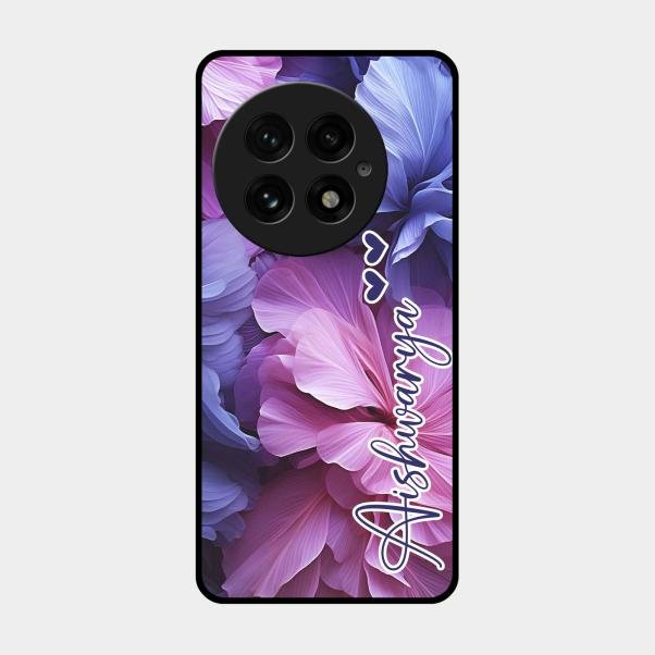 Perfect Customized Floral Glossy Metal Case Cover For Oneplus 13 5G