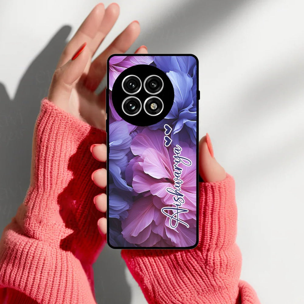 Perfect Customized Floral Glossy Metal Case Cover For OnePlus