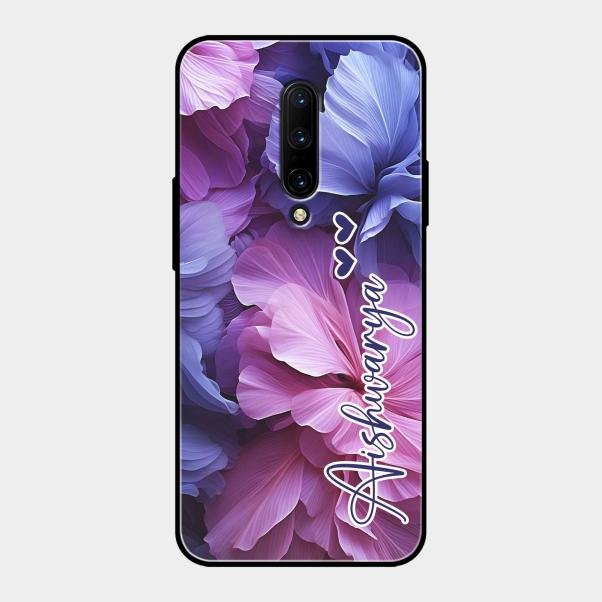 Perfect Customized Floral Glossy Metal Case Cover For Oneplus 7 Pro