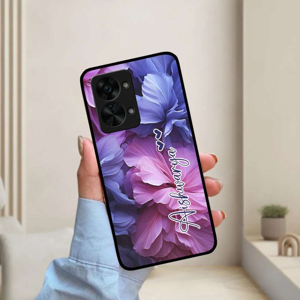 Perfect Customized Floral Glossy Metal Case Cover For OnePlus