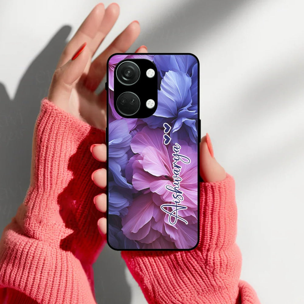 Perfect Customized Floral Glossy Metal Case Cover For OnePlus