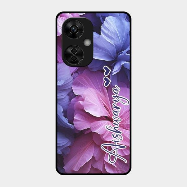 Perfect Customized Floral Glossy Metal Case Cover For Oneplus Nord Ce 3 Lite 5G