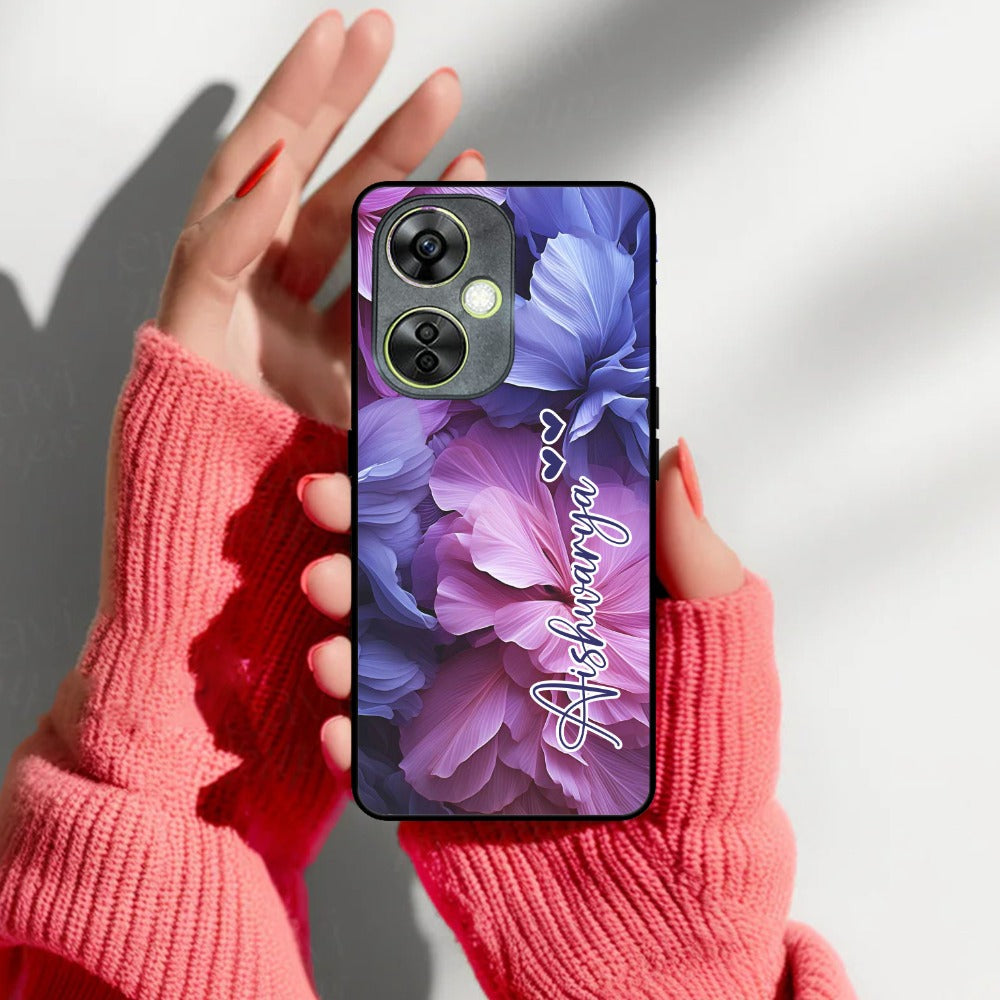 Perfect Customized Floral Glossy Metal Case Cover For OnePlus