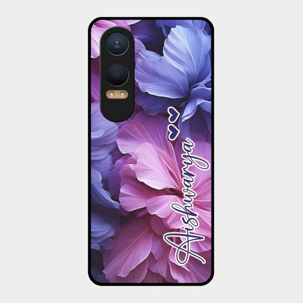 Perfect Customized Floral Glossy Metal Case Cover For Oneplus Nord Ce 4 Lite 5G