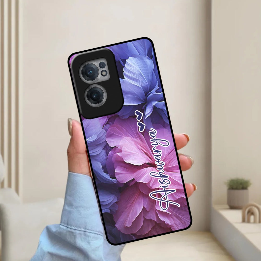 Perfect Customized Floral Glossy Metal Case Cover For OnePlus