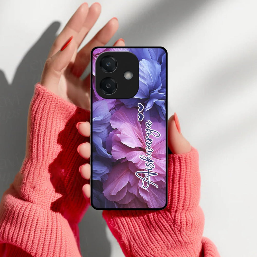 Perfect Customized Floral Glossy Metal Case Cover For Oppo