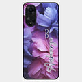 Perfect Customized Floral Glossy Metal Case Cover For Oppo A78 5G
