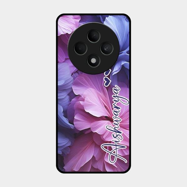 Perfect Customized Floral Glossy Metal Case Cover For Oppo F27 5G