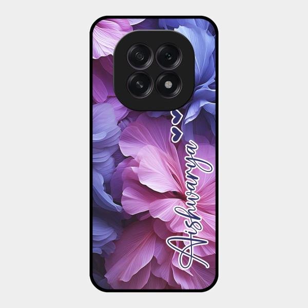 Perfect Customized Floral Glossy Metal Case Cover For Oppo F29 5G