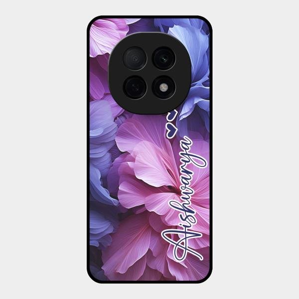 Perfect Customized Floral Glossy Metal Case Cover For Oppo F29 Pro 5G