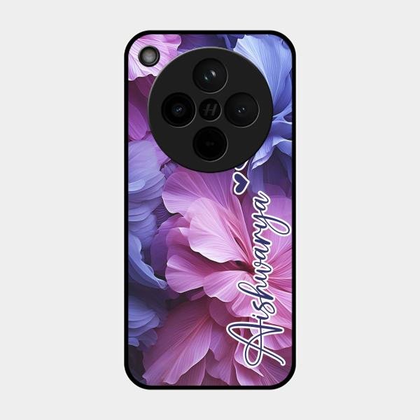Perfect Customized Floral Glossy Metal Case Cover For Oppo Find X8 5G