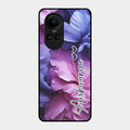 Perfect Customized Floral Glossy Metal Case Cover For Oppo Reno 10 5G