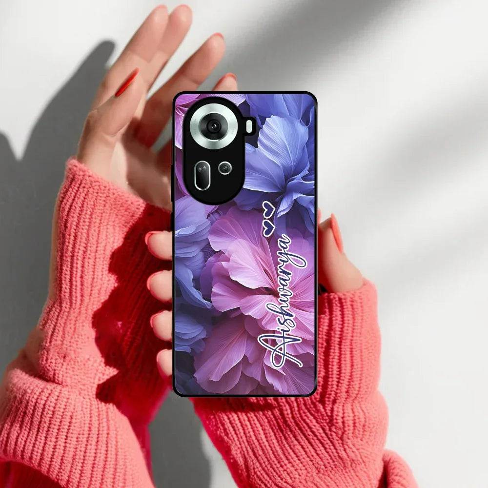 Perfect Customized Floral Glossy Metal Case Cover For Oppo - ShopOnCliQ