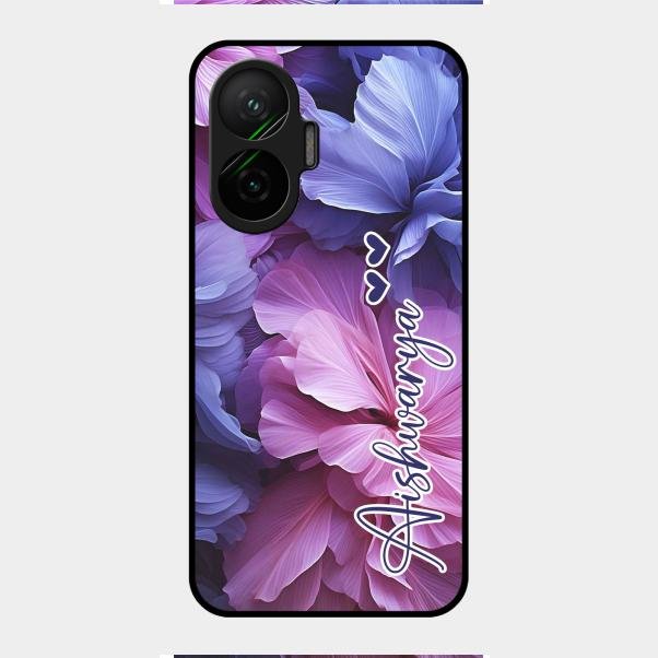 Perfect Customized Floral Glossy Metal Case Cover For Poco F7 5G