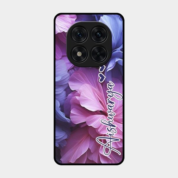 Perfect Customized Floral Glossy Metal Case Cover For Poco X7 5G