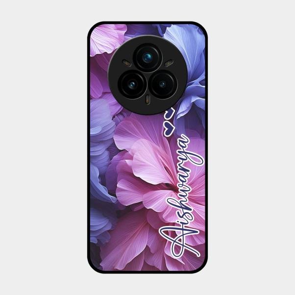 Perfect Customized Floral Glossy Metal Case Cover For Realme 14 Pro 5G