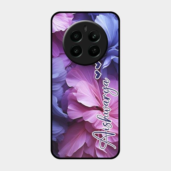Perfect Customized Floral Glossy Metal Case Cover For Realme Narzo 70 Pro 5G