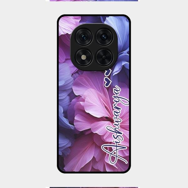 Perfect Customized Floral Glossy Metal Case Cover For Redmi Note 14 Pro 5G