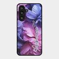 Perfect Customized Floral Glossy Metal Case Cover For Samsung Galaxy F55 5G