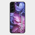 Perfect Customized Floral Glossy Metal Case Cover For Samsung Galaxy S22 Plus 5G