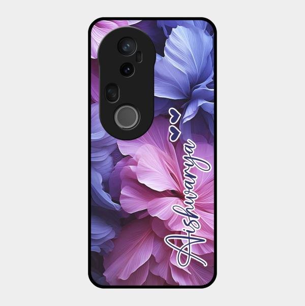 Perfect Customized Floral Glossy Metal Case Cover For Vivo T4 Ultra 5G
