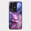 Perfect Customized Floral Glossy Metal Case Cover For Vivo T4X 5G
