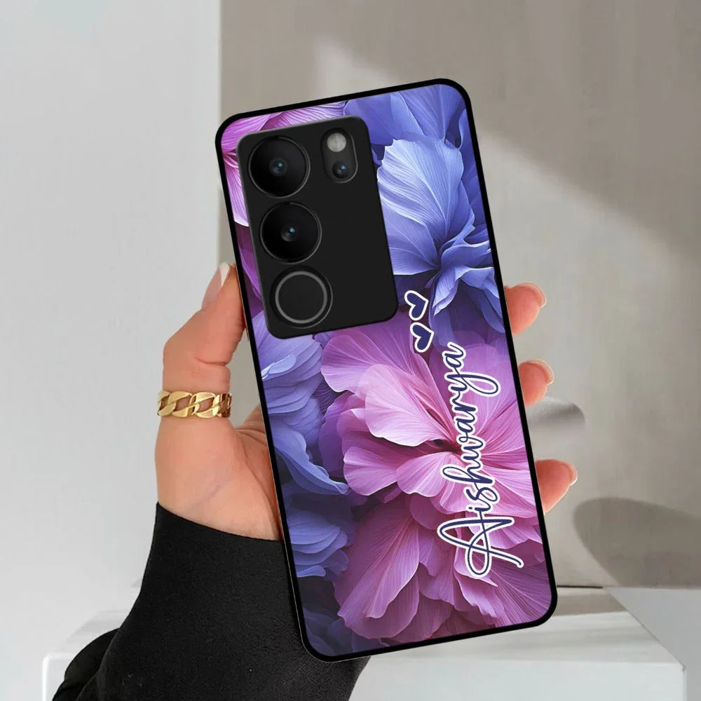 Perfect Customized Floral Glossy Metal Case Cover For Vivo - ShopOnCliQ