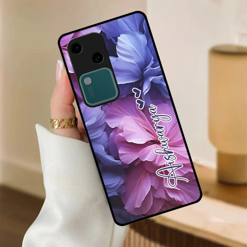 Perfect Customized Floral Glossy Metal Case Cover For Vivo - ShopOnCliQ