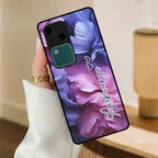 Perfect Customized Floral Glossy Metal Case Cover For Vivo - ShopOnCliQ
