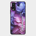 Perfect Customized Floral Glossy Metal Case Cover For Vivo Y12G