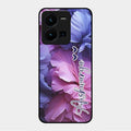 Perfect Customized Floral Glossy Metal Case Cover For Vivo Y35