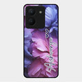 Perfect Customized Floral Glossy Metal Case Cover For Vivo Y36