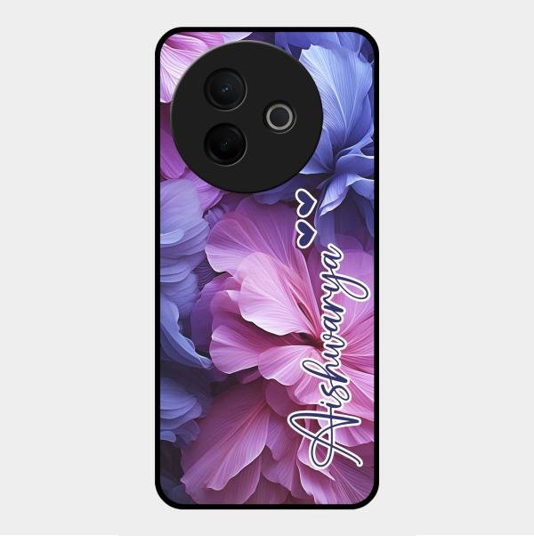 Perfect Customized Floral Glossy Metal Case Cover For Vivo Y39 5G