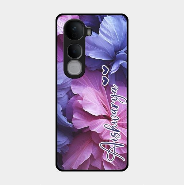 Perfect Customized Floral Glossy Metal Case Cover For Vivo Y400 Pro 5G