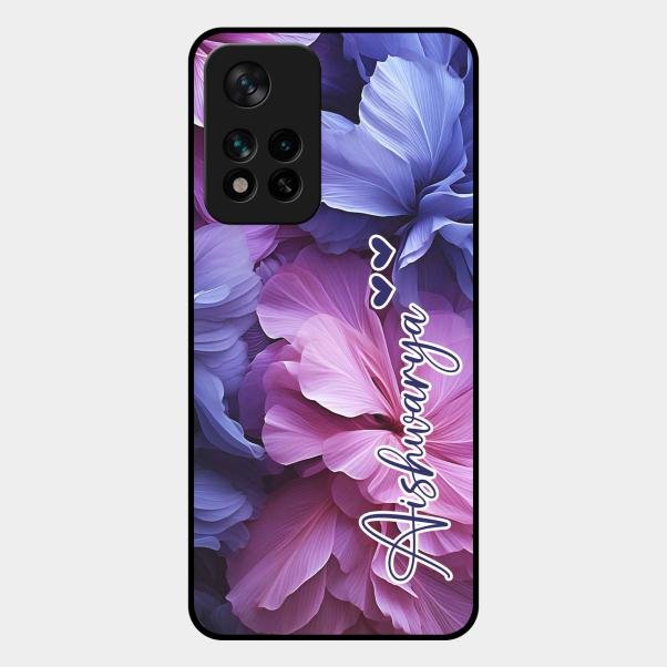 Perfect Customized Floral Glossy Metal Case Cover For Xiaomi 11I 5G