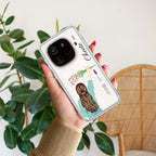 Personalized Blue Blossom Girl Transparent Silicon Case For iQOO Z6 Lite 5G