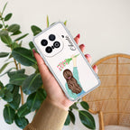 Personalized Blue Blossom Girl Anti Yellow Case For iQOO 13 5G