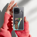 Personalized Blue Blossom Girl Transparent Silicon Case For iQOO 15R 5G