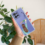 Personalized Blue Blossom Girl Transparent Silicon Case For Motorola Edge 50 Neo