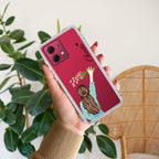 Personalized Blue Blossom Girl Anti Yellow Case For Motorola G84 5G