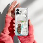 Personalized Blue Blossom Girl Anti Yellow Case For Nothing Phone 2