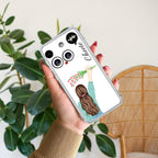 Personalized Blue Blossom Girl Transparent Silicon Case For Nothing Phone 3