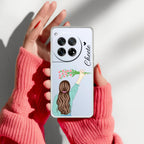Personalized Blue Blossom Girl Anti Yellow Case For OnePlus 12 5G