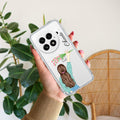 Personalized Blue Blossom Girl Transparent Silicon Case For OnePlus 13 5G