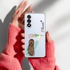 Personalized Blue Blossom Girl Anti Yellow Case For OnePlus Nord 5 5G