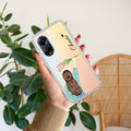 Personalized Blue Blossom Girl Transparent Silicon Case For Oppo Reno 8T 5G