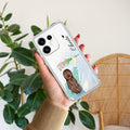 Personalized Blue Blossom Girl Transparent Silicon Case For Samsung Galaxy F54 5G