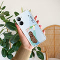 Personalized Blue Blossom Girl Transparent Silicon Case For Realme 10 Pro 5G
